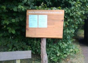 Informationstafel am Sängerheim