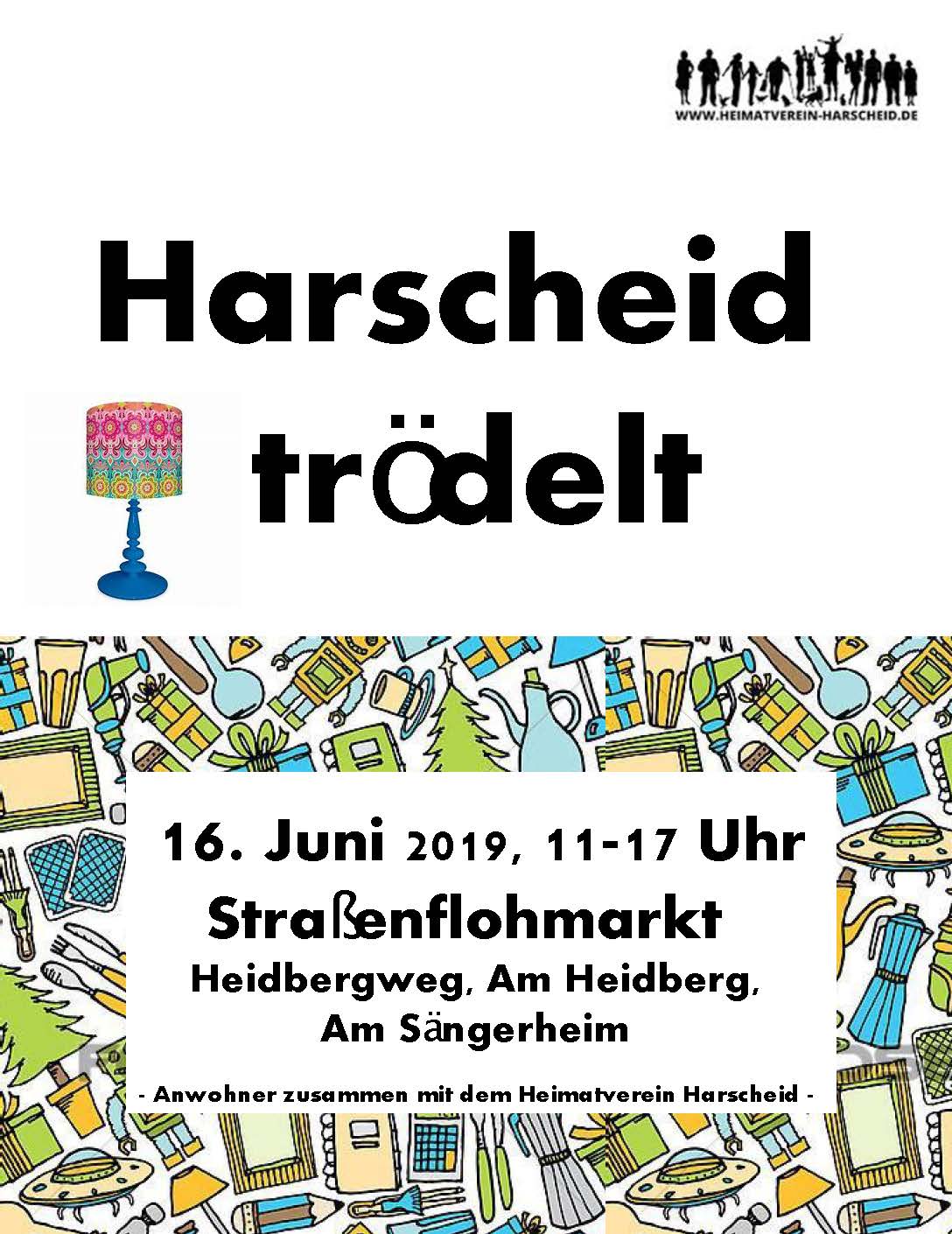 Straßenflohmarkt Harscheid 2019 Plakat
